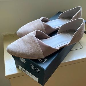 Eileen Fisher suede Asha flat size 7